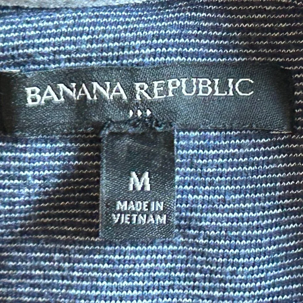 Banana Republic Blue Long Sleeve Hooded Top Size Men's Medium